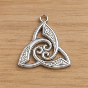 Ciondolo trinità in argento in acciaio inossidabile 304, creazione di gioielli fai da te, venduto singolarmente