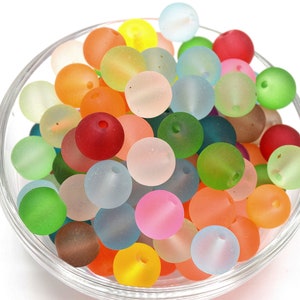 Kokatahi Lot De 100 Perles En Verre Transparentes Faites à La Main En