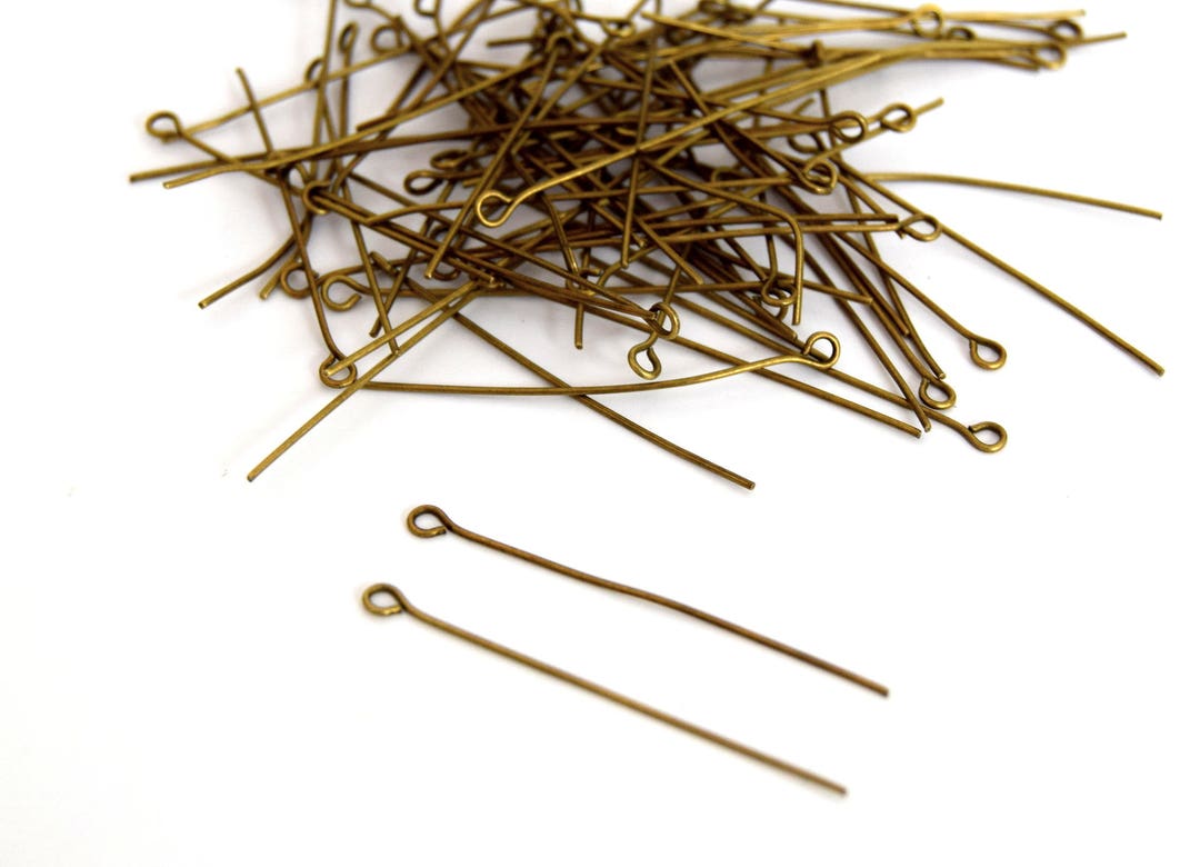 200 épingles à œil En Acier Inoxydable - 70mm X 0.7mm - Pour Création Bijoux Et Artisanat