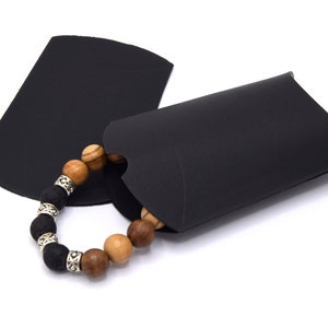 x5 sacchetti regalo oro/nero/argento, confezione regalo, scatola in cartone per gioielli e piccoli oggetti Noir mat