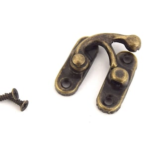 Ganchos de trava com fecho de bronze 33x28mm Por lote de 3/6/12/18 unidades