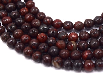 Perles de pierre de sang héliotrope -  Ø 4mm/6mm/8mm