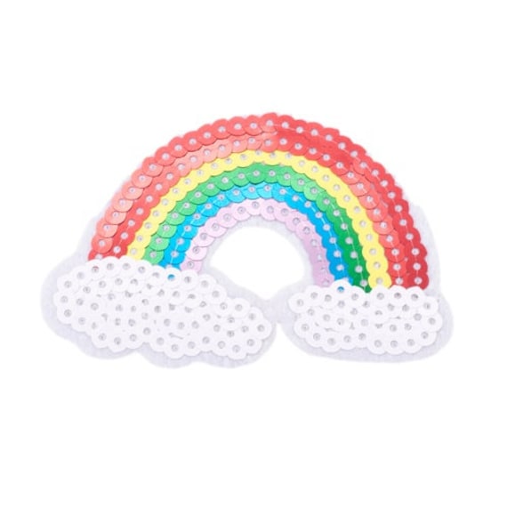 Toppa di dimensioni miste con strass a forma di stella, termoadesivi ricamati con toppe termoadesive sui vesti, toppe con paillettes a 5 colori per vesti fai da te  15