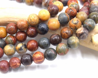 Natural Picasso Jasper Beads 6mm/8mm - lot of 20/40 units