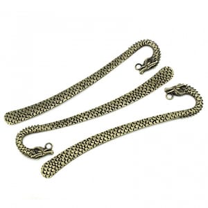 Bronze-colored dragon metal bookmark, 12.3cm - Set of 3 units