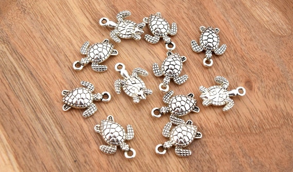 Sterling Silver Antique Turtle 11x8mm Earrings Sterling Silver Antique Turtle 11x8mm Earrings