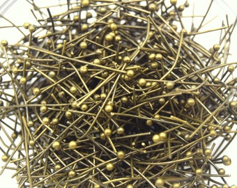 x120 Findings Nails, 30mm bronze ball head studs