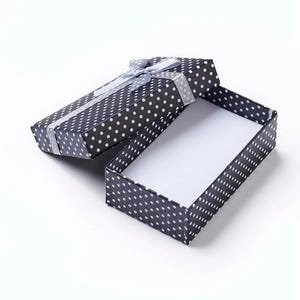 2 cajas de regalo para joyería, embalaje de regalo, caja de cartón para joyería