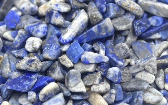 Filo Di Perle In Lapislazzuli Naturale – 88,9 Cm, Cristalli Grezzi Forati 5-8 Mm, Per Gioielli Fai Da Te - 2