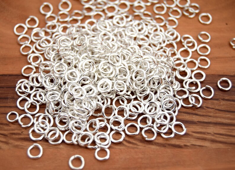 0.7 per pack of 2005001500 rings Silver junction rings 6mm5mm4mm3.5 mm3mm EP