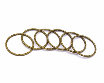 Bronze ring connectors Ø30mm - Pack of 5/10 units