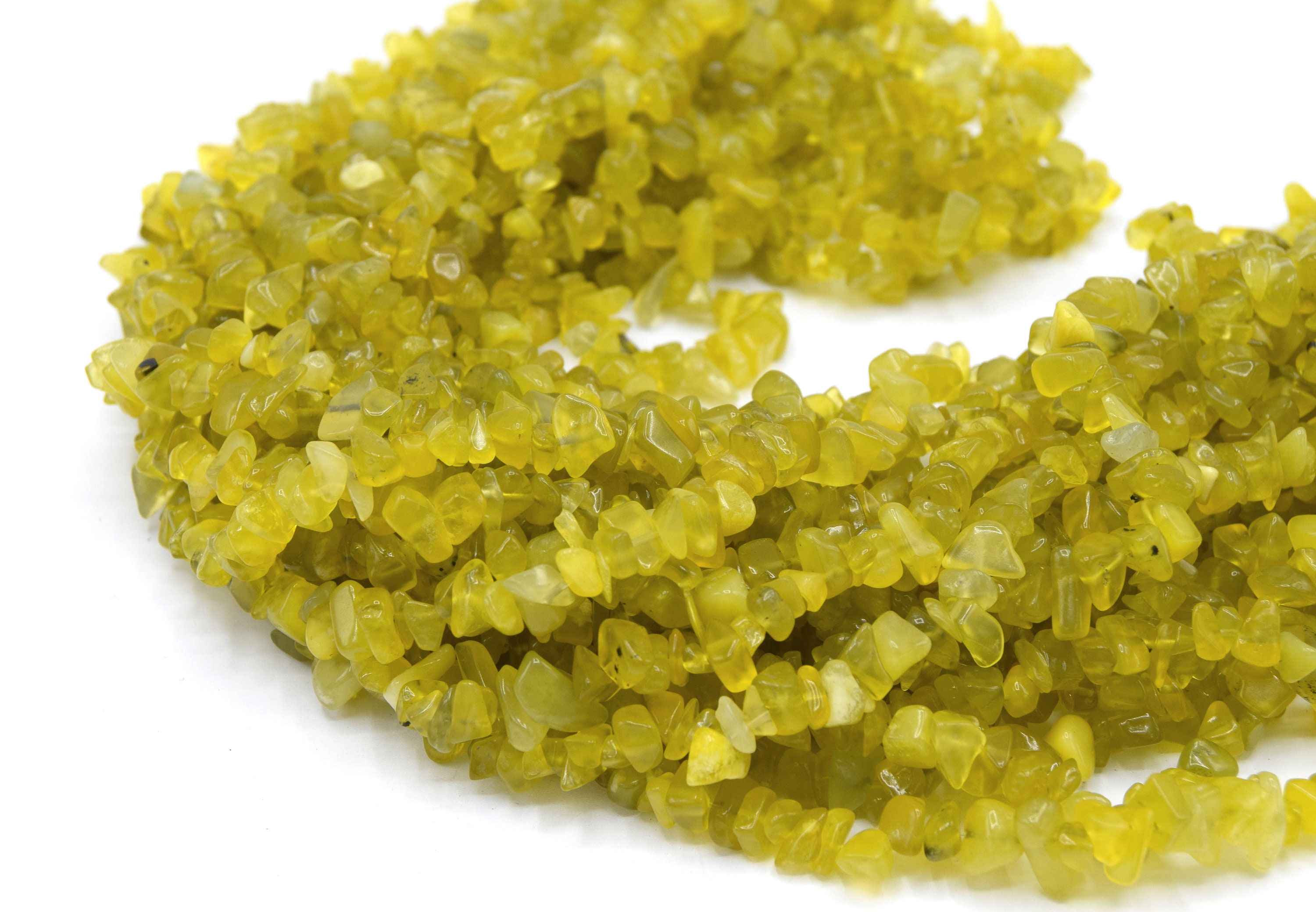 Jade chip beads - lot of 50/100 units