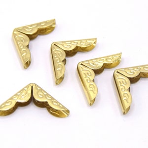 Coins de boîte en alliage sculpté triangulaire, protecteur d'angle en métal,  accessoires de décoration de meubles, 12 pièces - AliExpress