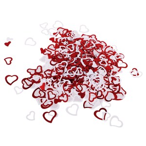 15grs Confettis de table en plastique, pour les décorations de fête saint Valentin, mariage, fiançailles, amoureux