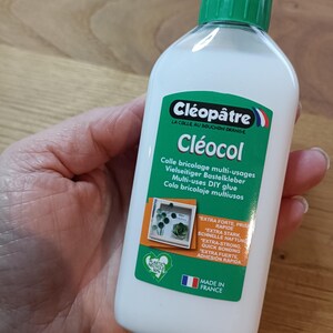 Cola blanca extra fuerte Cléocol 100 gr Cléopâtre, todo tipo de superficies porosas, porcelana, papel, cartón, corcho...