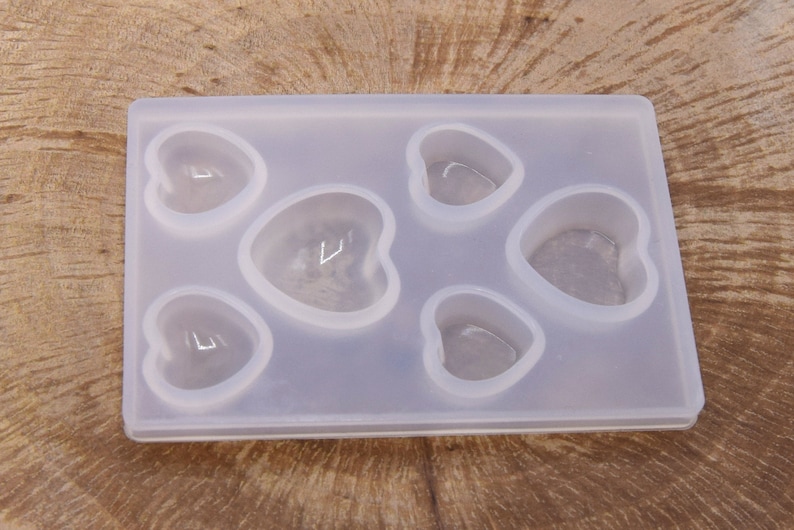 UV resin x1 Mould hearts for epoxy resin polymer... soap