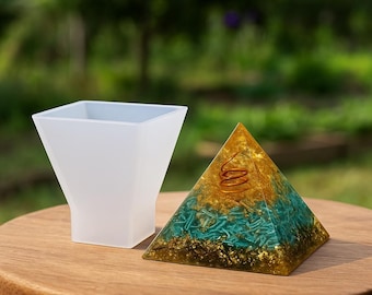 Silikon-Pyramidenformen zur Herstellung von Orgonit mit Epoxidharz – 4 Größen von 2,5 cm bis 6,8 cm