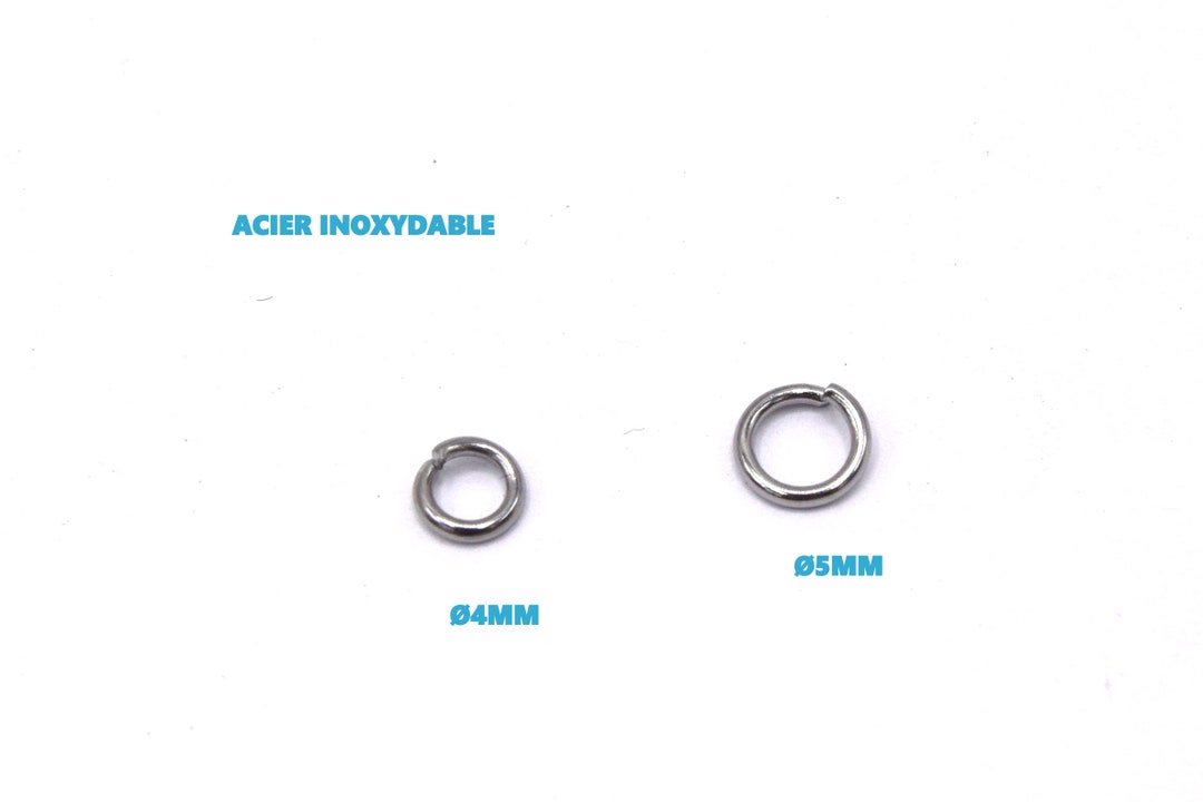 Anillos De Acero Inoxidable 304 Para Bisutería - Abiertos, 9mm, Muy Resistentes, Lote De 100 Unidades