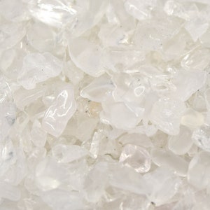 Tiny undrilled quartz chips, 2~8x2~4 mm small rocks white quartz crystal lot of 25g/50g/90g