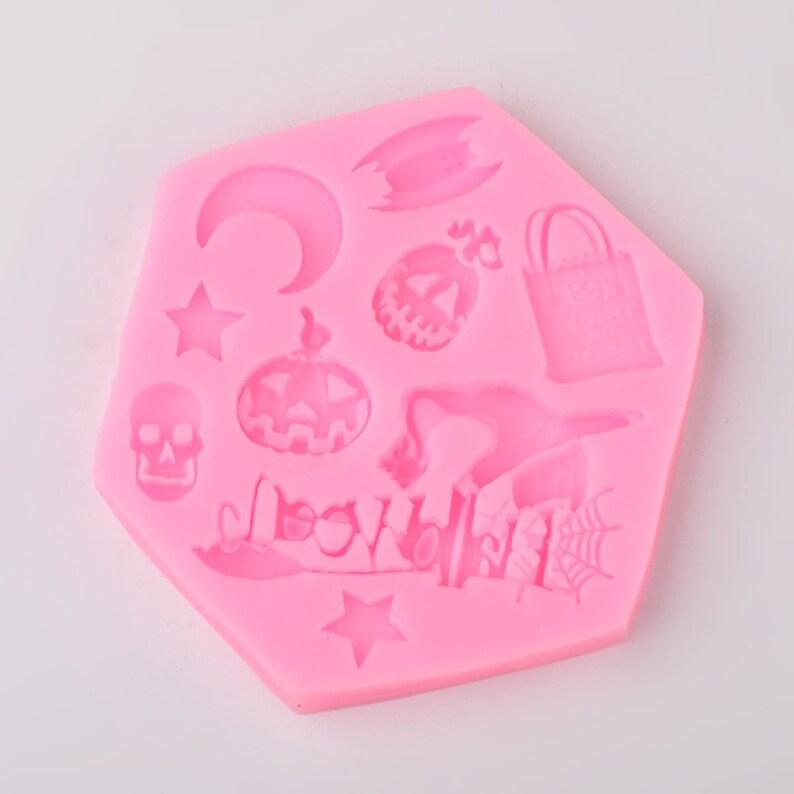 Moules Silicone Halloween – 2 Pièces (cerveau & Cœur) – Pour Chocolat, Bonbons, Savon, Glaçons…
