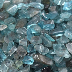 Tiny undrilled apatite stones, 2~12x2~10x1~3mm - 25g/50g/100grs bags