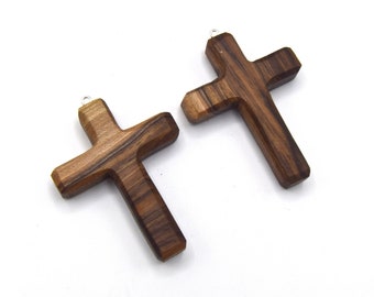 x1 Handcrafted walnut wood cross