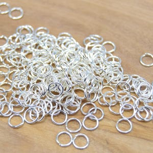 Silver metal joining rings 6mm/5mm/4mm/3mm thick 0.7