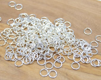 Silver metal joining rings 6mm/5mm/4mm/3mm thick 0.7