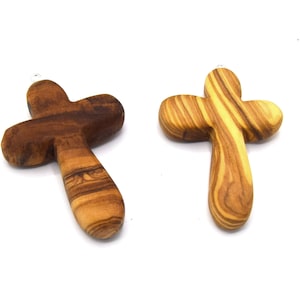x1 Olive wood cross handcrafted Christian cross
