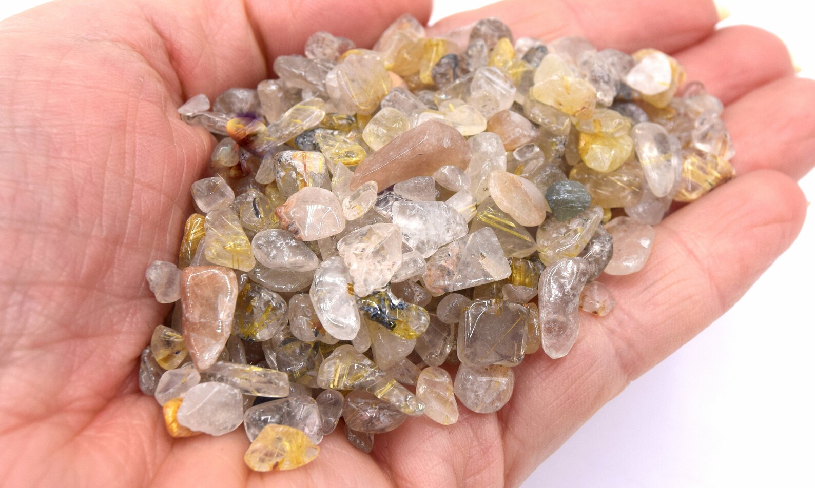 100grs Tiny Natural Reused Quartz Chip Unstropped Stone 412 Etsy