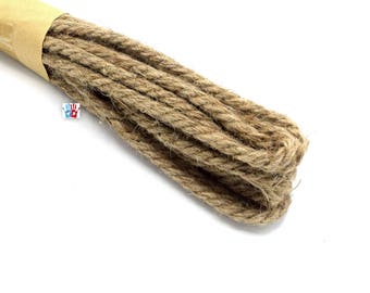 X4.96 meters of 5 mm camel color hemp twine