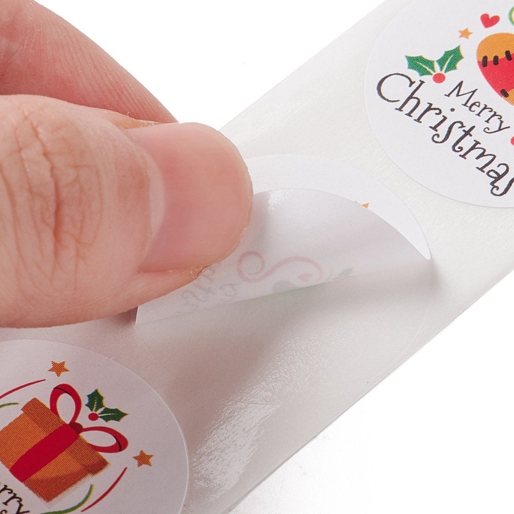 Lafo 500 Pegatinas De Navidad, 3,5 Cm, Redondas