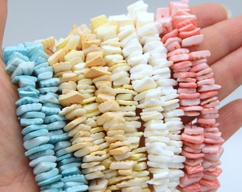 Lot of shell beads mixed irregular shapes - 20/50 beads