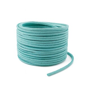 5 meters of 2.7mm turquoise suede cord - blue cord CCP03