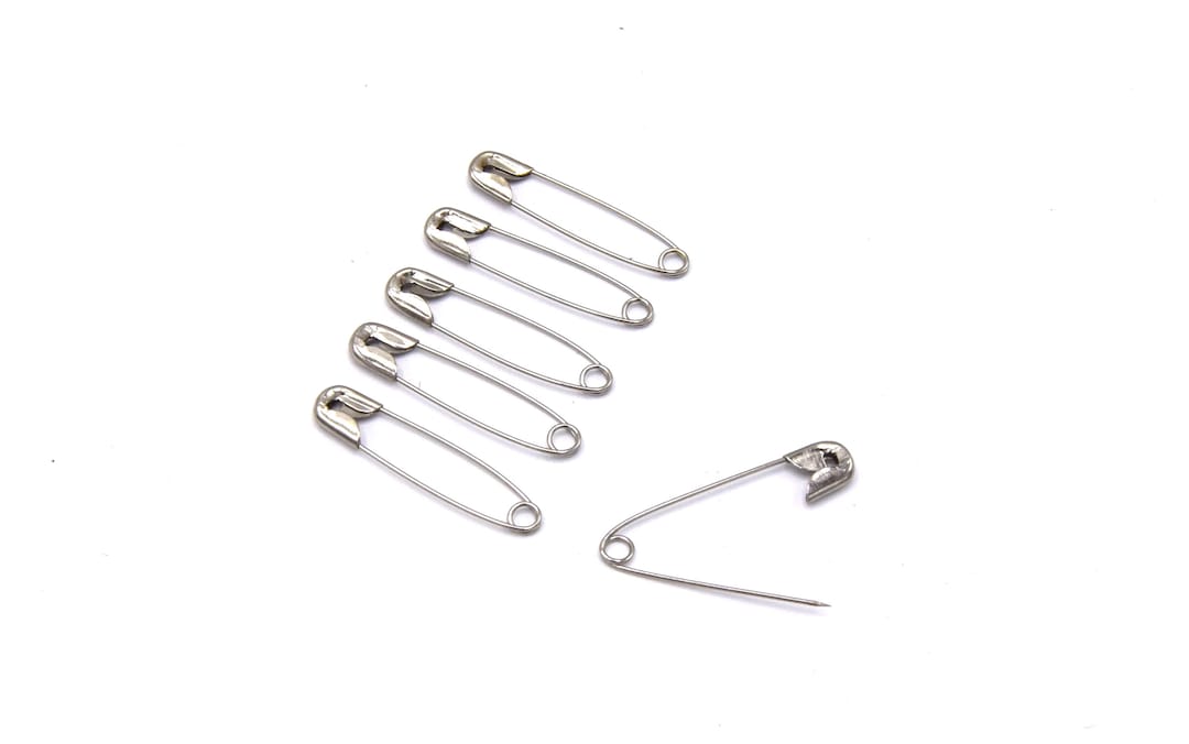 4 épingles à Nourrice Swarovski 3 Trous Argent 78 Mm - Supports De Broche Fabriqués En France