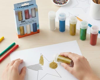Box of 6 pots of plant-based glitter in 6 colors - Cleopatra