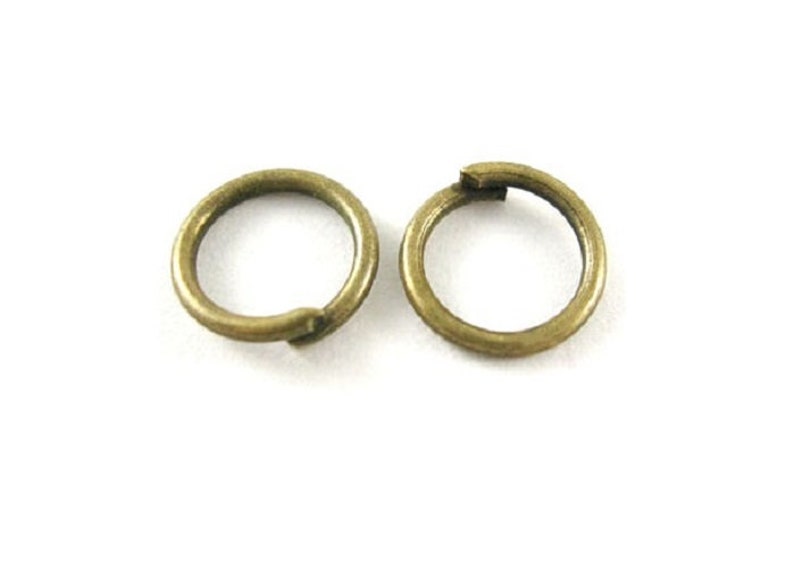 Lot De 50 Anneaux Doubles De Jonction Bronze 4mm - Création Bijoux DIY - Pour Colliers Et Bracelets