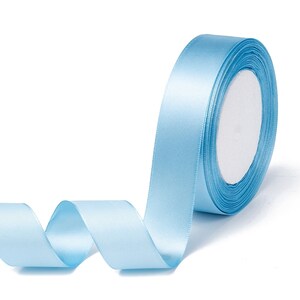 Rouleau de 22 mètres de ruban en satin 25mm, 7 couleurs