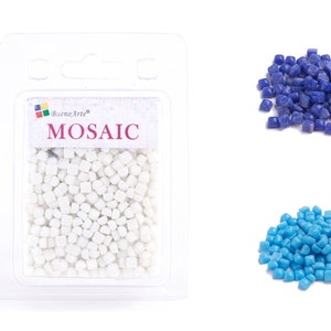 FireAngels Tuile de mosaïque en micro verre pour loisirs créatifs, loisirs  créatifs, 300 g (mélange de couleurs) : : Cuisine et Maison