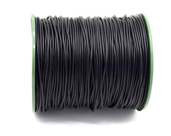 Buna corde plein 2 mm, cordon de perles de caoutchouc lots de 5/10 mètres