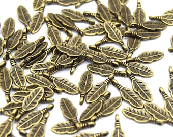 Small leaves in bronze color - Pack of 20/40 units