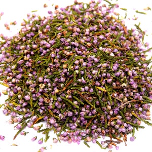 10g of dried decorative flowers - Heather with leaves and Butterfly Pea Flowers