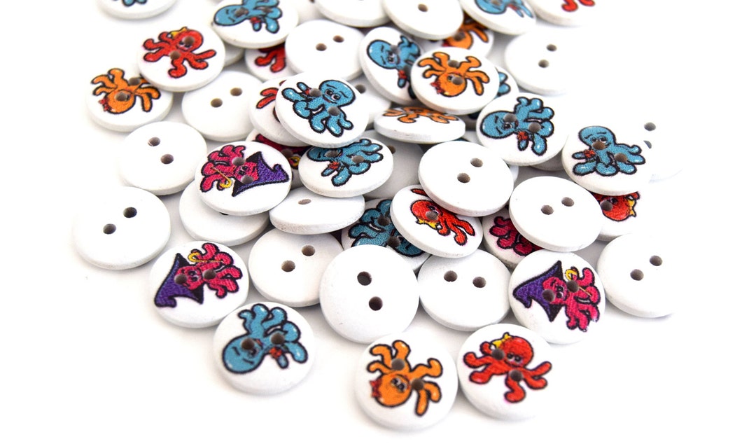 100 Bottoni In Legno Colorati 21x28 Mm – Per Cucito, Scrapbooking, DIY E Mestieri Creativi, Formati E Colori Misti