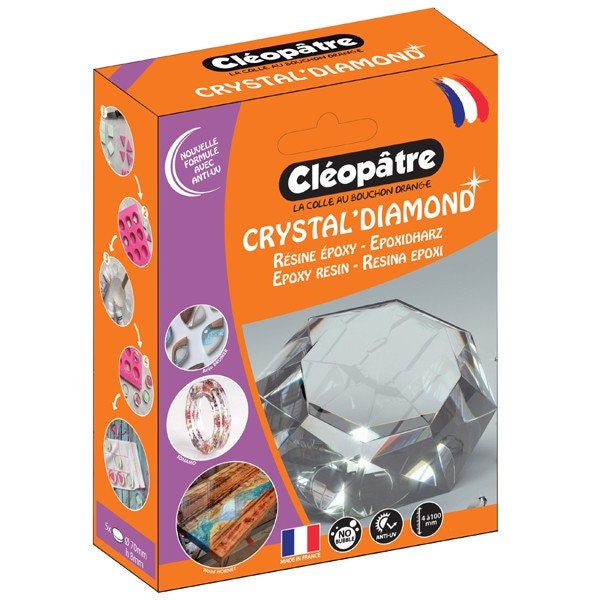 Résine époxy Crystal'Diamond en 150 ml / 360 ml marque Française Cléopâtre