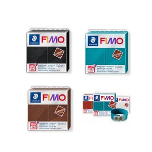 STAEDTLER - Fimo® Leather Effect - Modeling Clay Block - 57 Grams, See ...