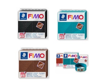 STAEDTLER - Fimo® leather effect - Pain pâte à modeler - 57 Grammes, voir options couleurs