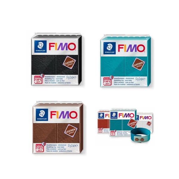 STAEDTLER - Fimo® leather effect - Pain pâte à modeler - 57 Grammes, voir options couleurs