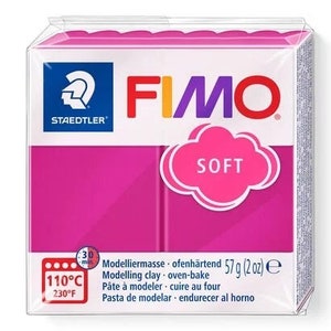 Fimo Soft Pain Pâte À Modeler 57 G voir options couleurs Framboise