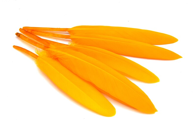 orange x20 plumes jaune bricolage et création de bijoux orange x20 plumes jaune bricolage et création de bijoux