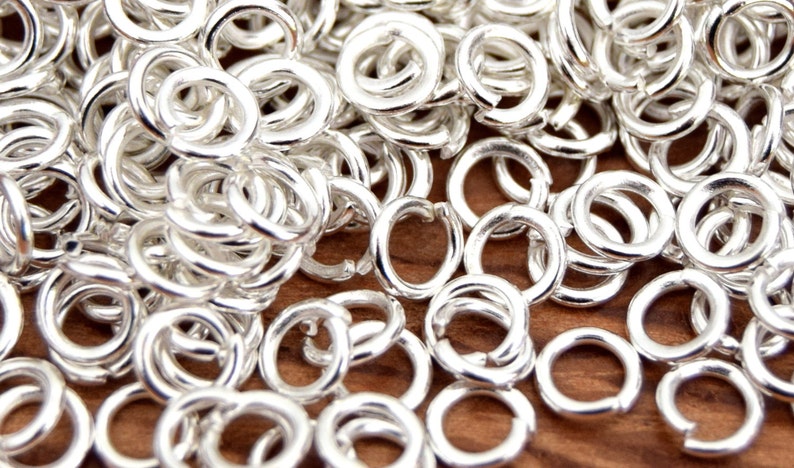 0.7 per pack of 2005001500 rings Silver junction rings 6mm5mm4mm3.5 mm3mm EP